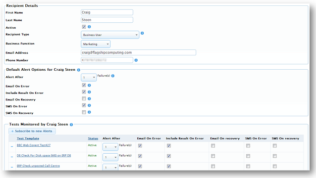 Flagship Insight Recipient Management and Escalation